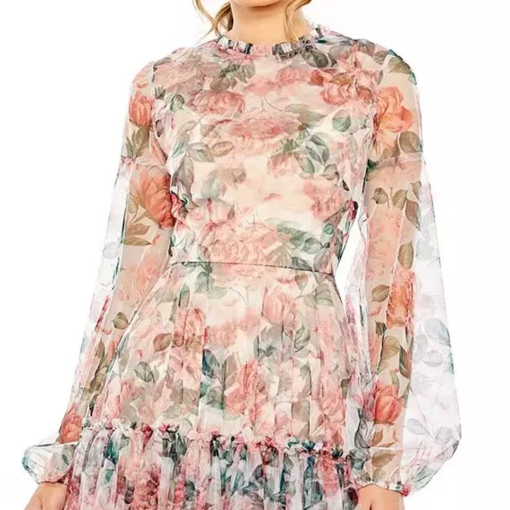 MAC DUGGAL Size 20 Floral Coctail Dress